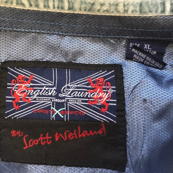 ⬇️65 English Laundry Scott Weiland Flip Cuff XL - Picture 2 of 8